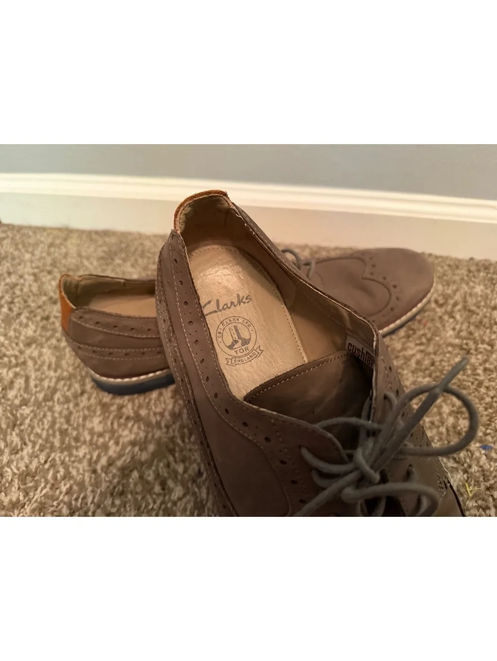 Clarks Tor England Wingtip Oxford Shoe Men’s 12